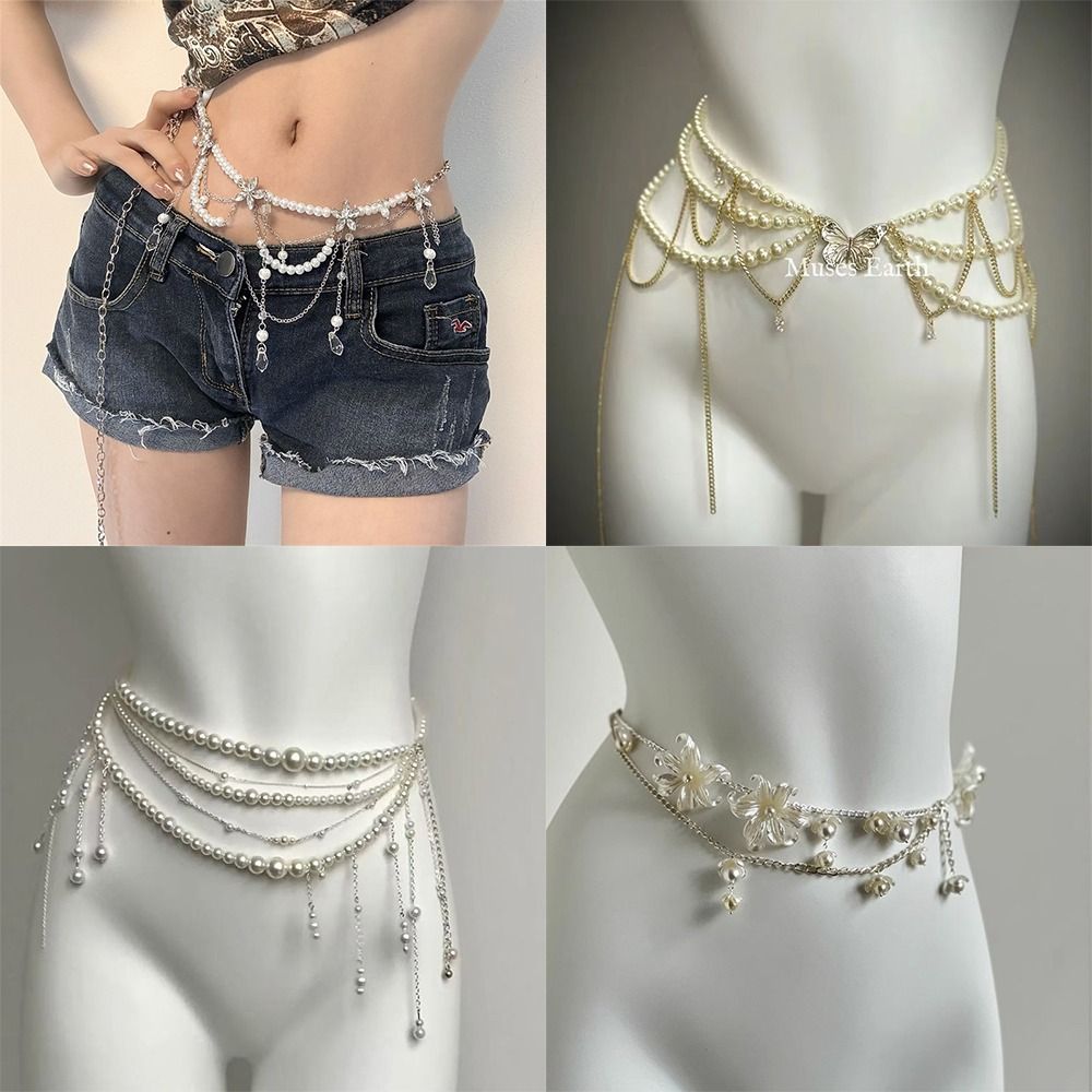Body Jewelry For Women - Fashion Elegant Pearl Waist Chains Waist