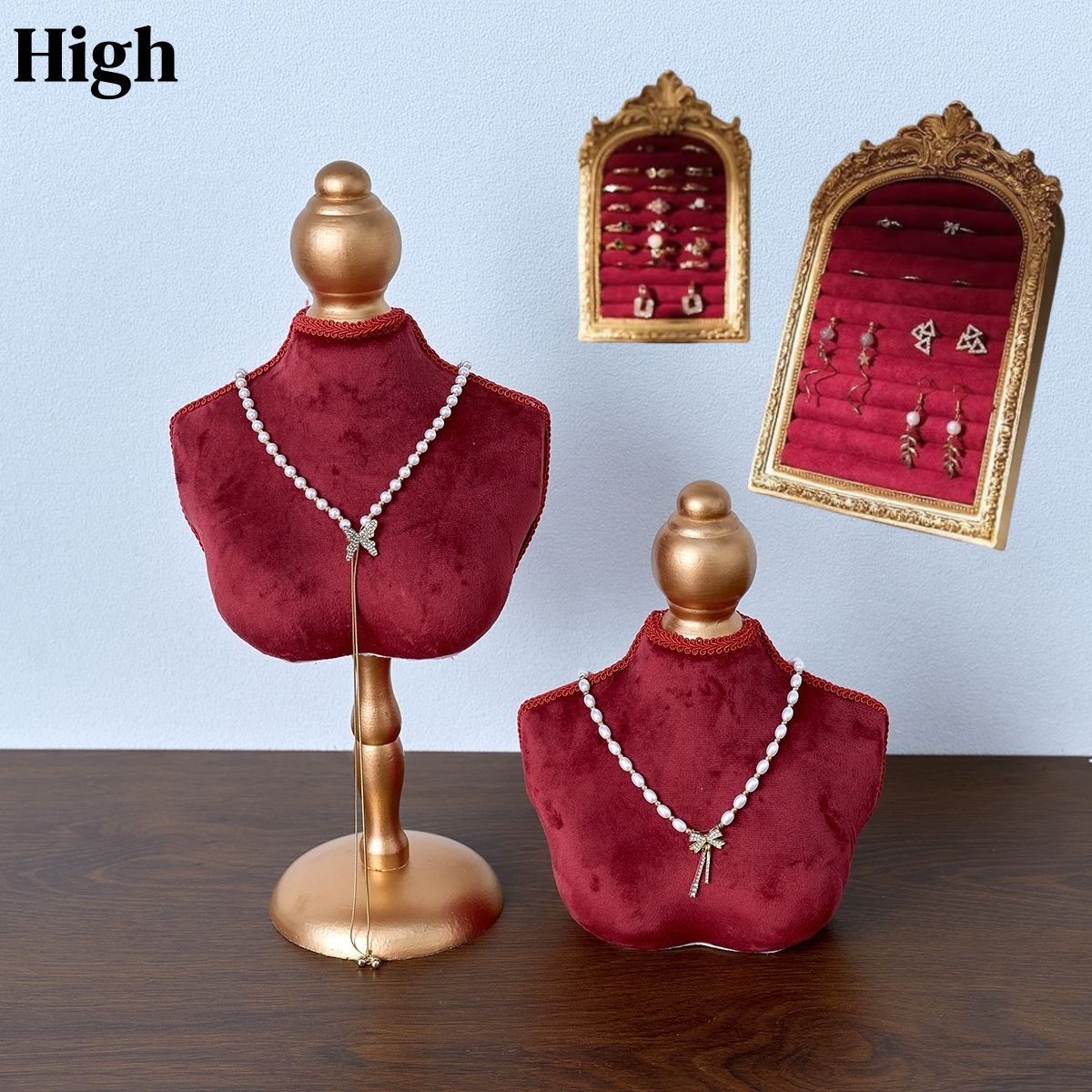 Body Jewelry Holder - Necklace Display Bust Stand Grace Jewelry