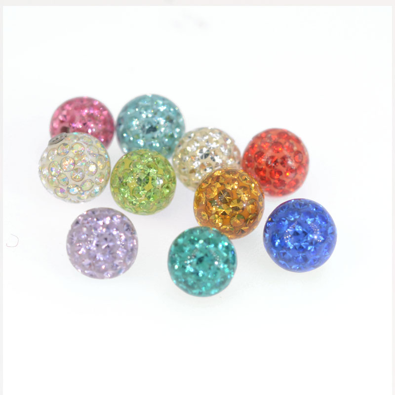 10Pcs 16g&14g 3-5mm Tongue Bar - Body Jewelry Replacement Ball recension och pris