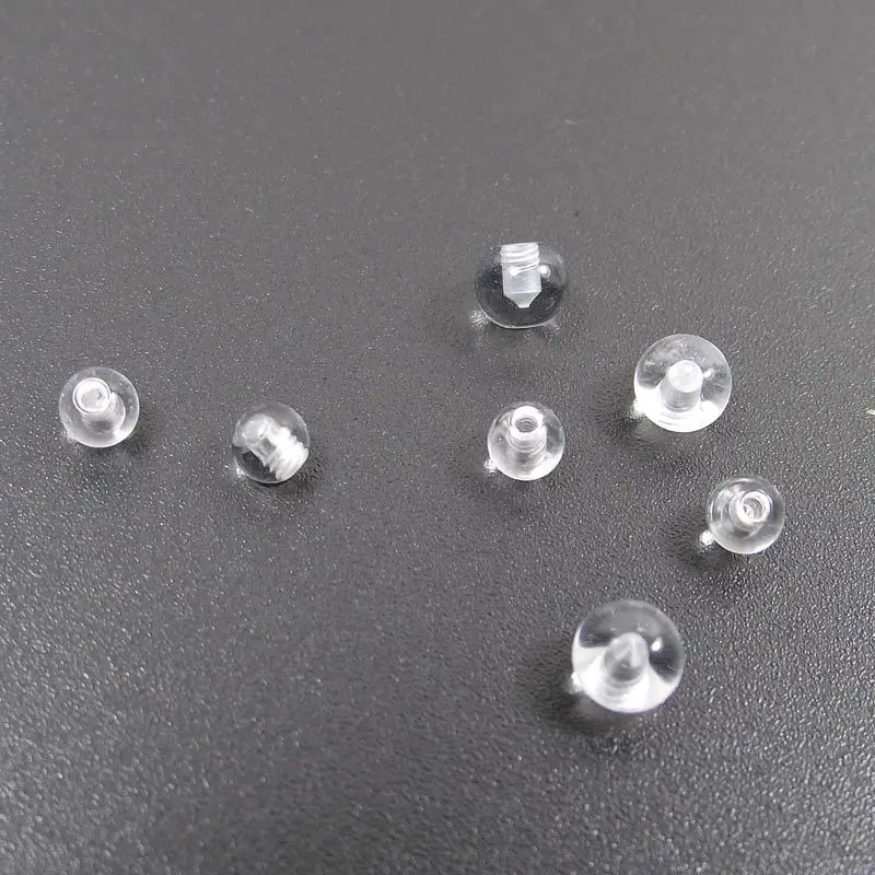 100pcs Transparent Replacement - Body Jewelry Replacement Ball recension och pris