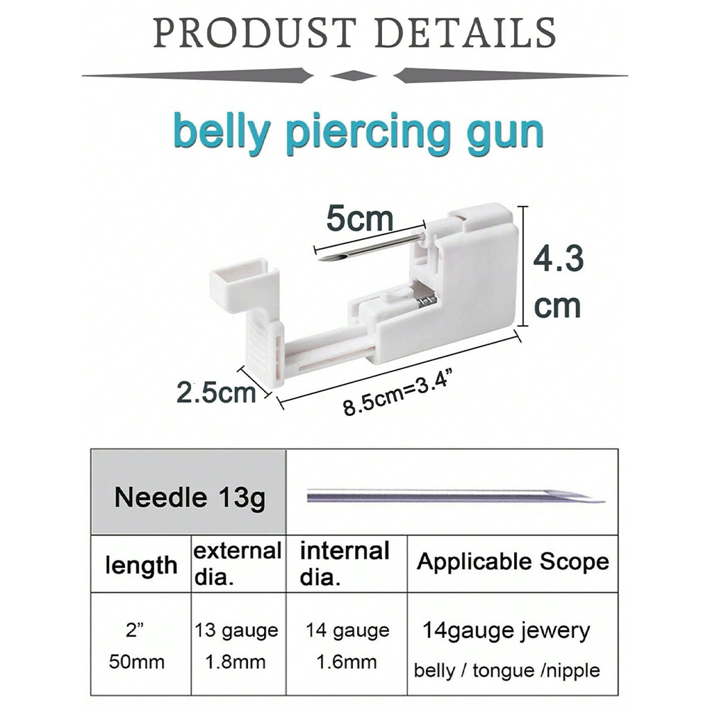 5Pcs G23 Titanium Belly Button - Body Jewelry Hypoallergenic recension och pris