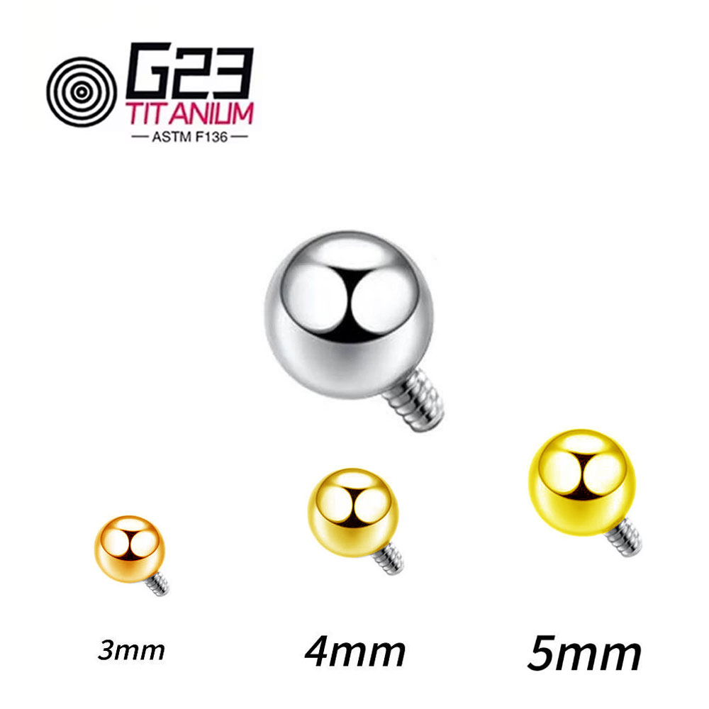 Wholesale 10/50pcs Titanium 14 - Body Jewelry Replacement Ball recension och pris