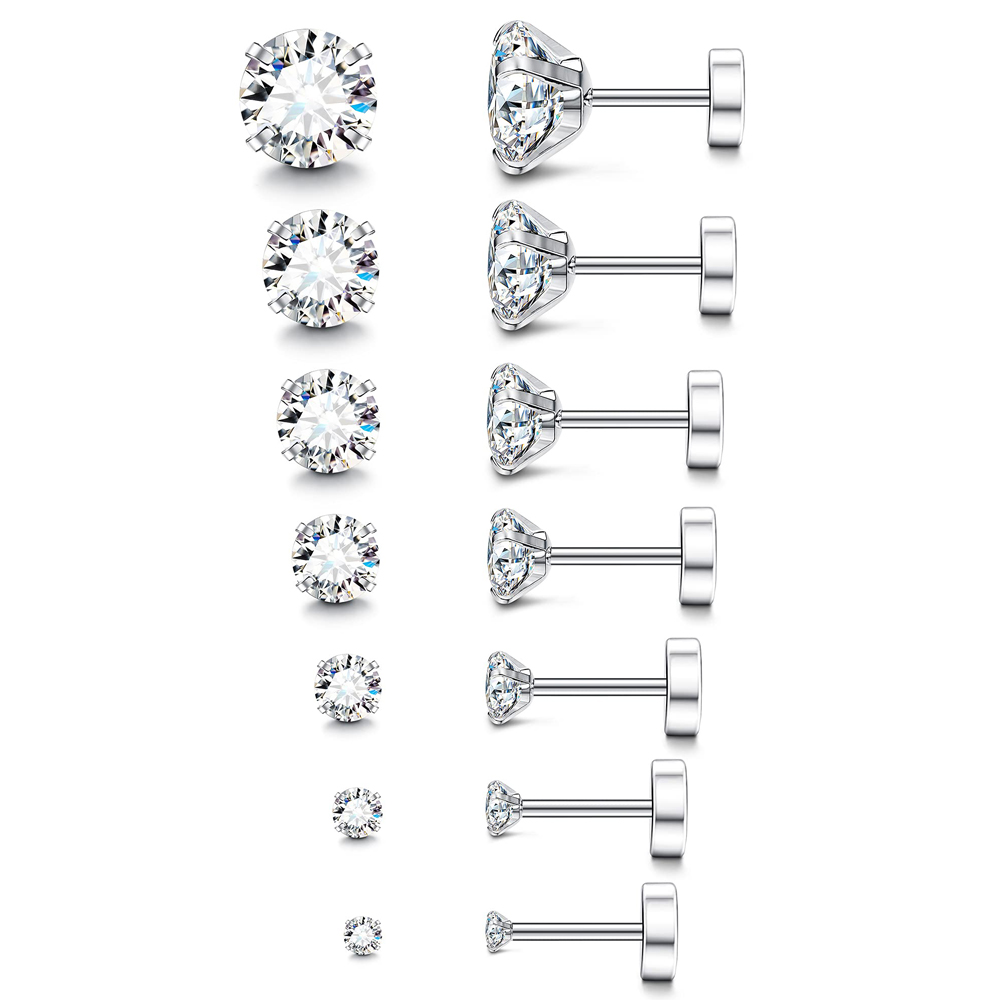 1 Pairs 18G Hypoallergenic Sta - Body Jewelry Hypoallergenic recension och pris
