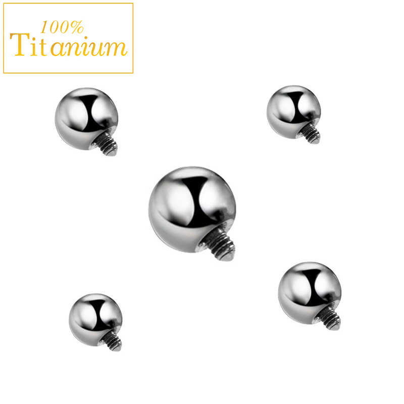 10Pc Implant Grade ASTM G23 Ti - Body Jewelry Replacement Ball recension och pris