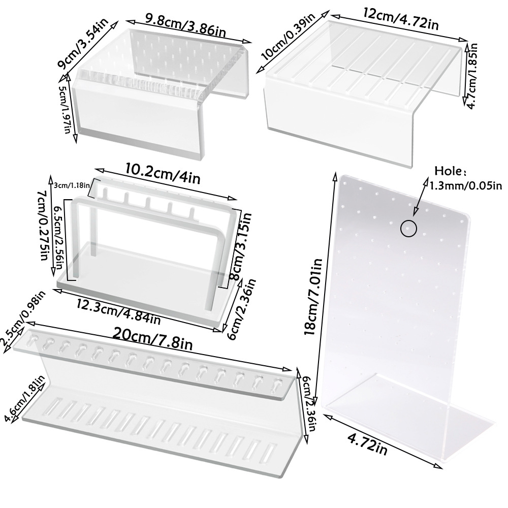 1pcs Acrylic Clear Display Boa - Body Jewelry Holder recension och pris