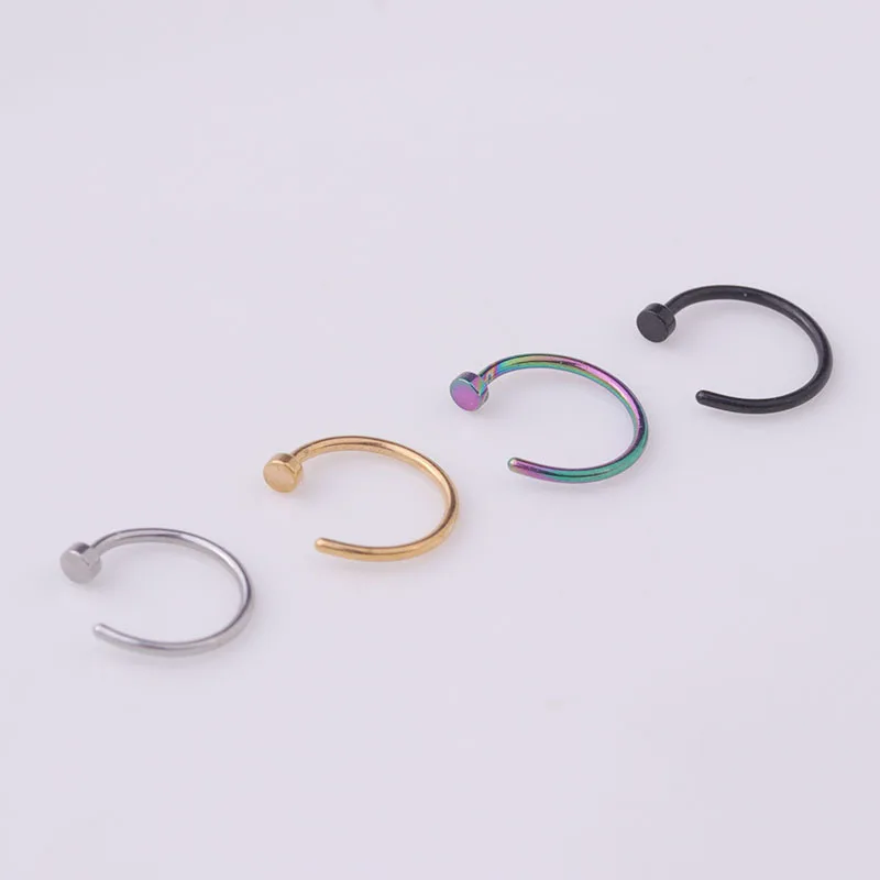 5pcs/lot 20G Nose Ring Hoop, 6 - Body Jewelry Hypoallergenic recension och pris