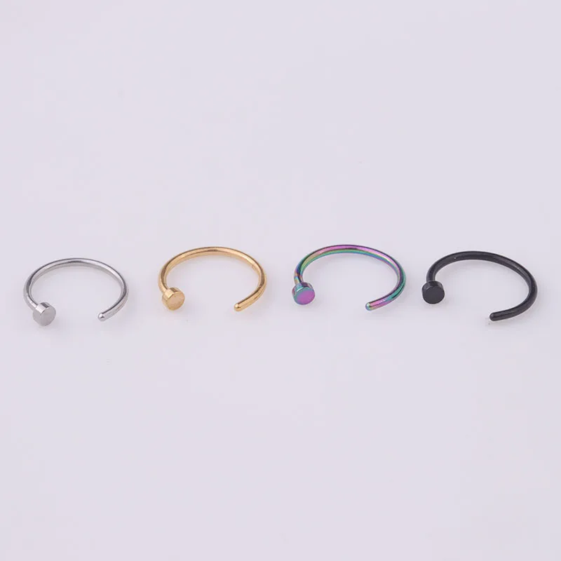 5pcs/lot 20G Nose Ring Hoop, 6 - Body Jewelry Hypoallergenic recension och pris