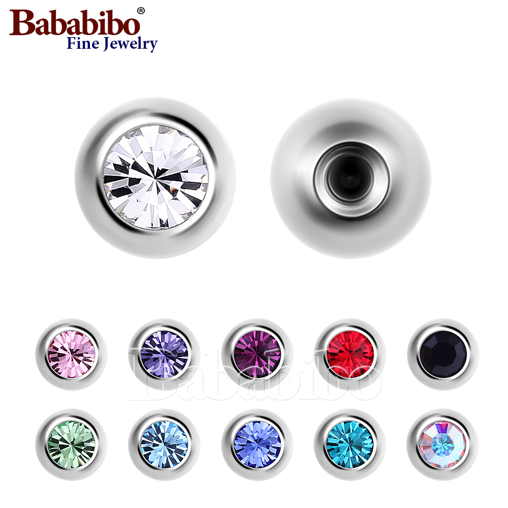 10pc Titanium Replacement Spar - Body Jewelry Replacement Ball recension och pris