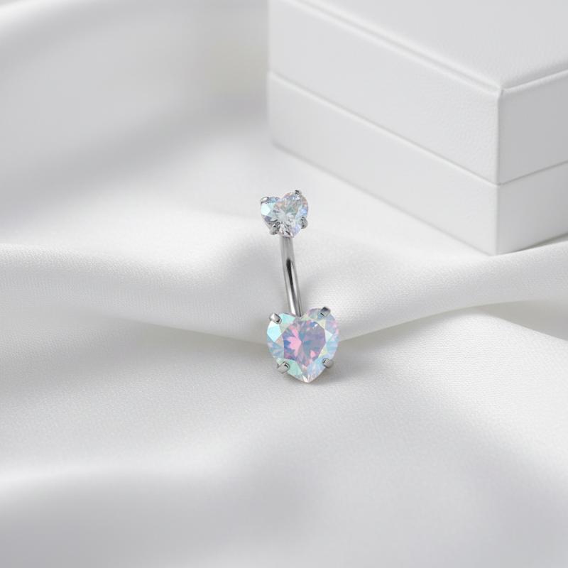 Stainless Steel Crystal Belly  - Body Jewelry Belly Button Rings recension och pris