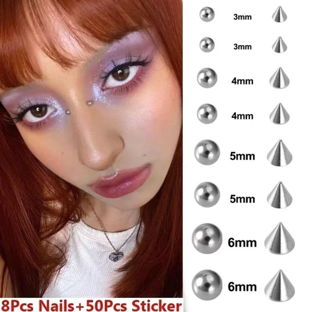58-180pcs Set Non Piercing Lip - Body Jewelry Belly Button Rings recension och pris