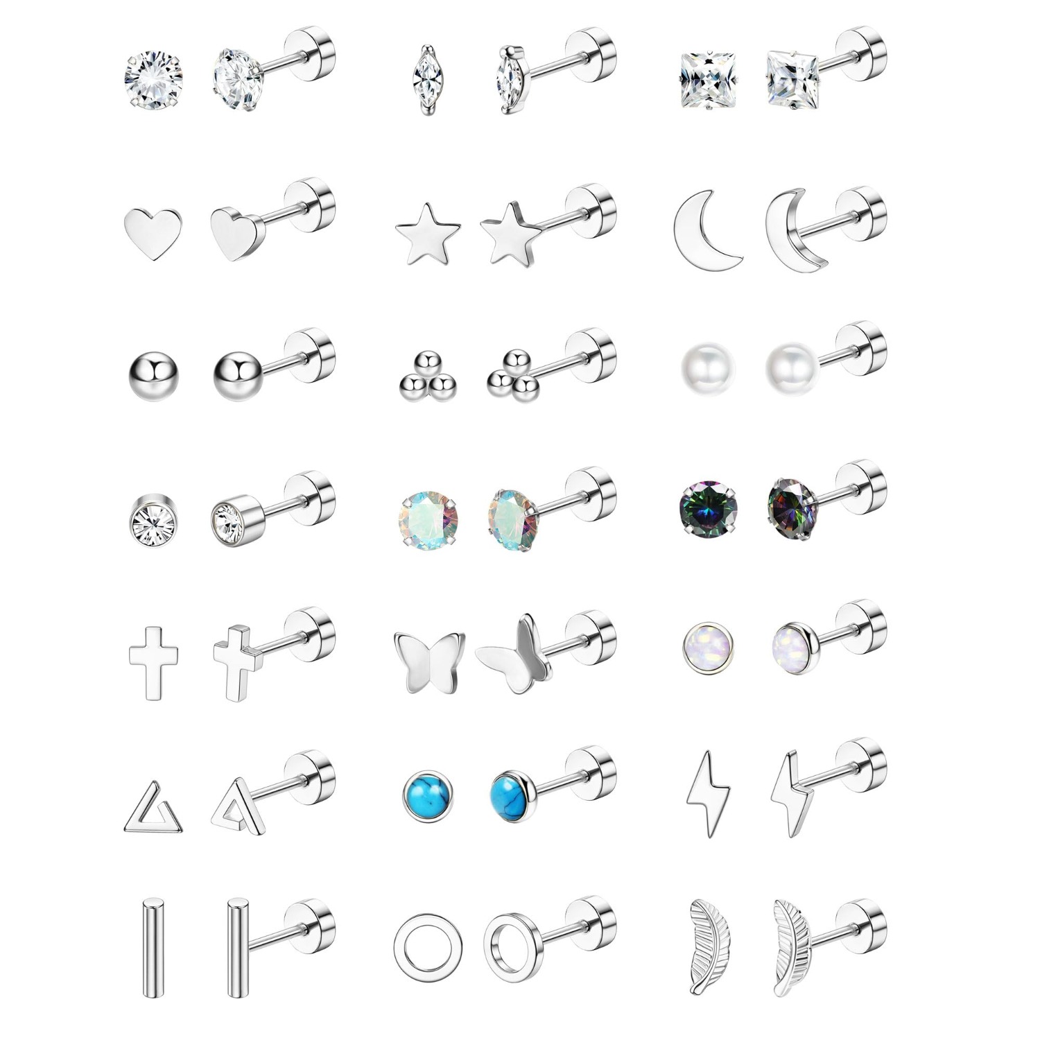 Florideco 1Pair Hypoallergenic - Body Jewelry Hypoallergenic recension och pris