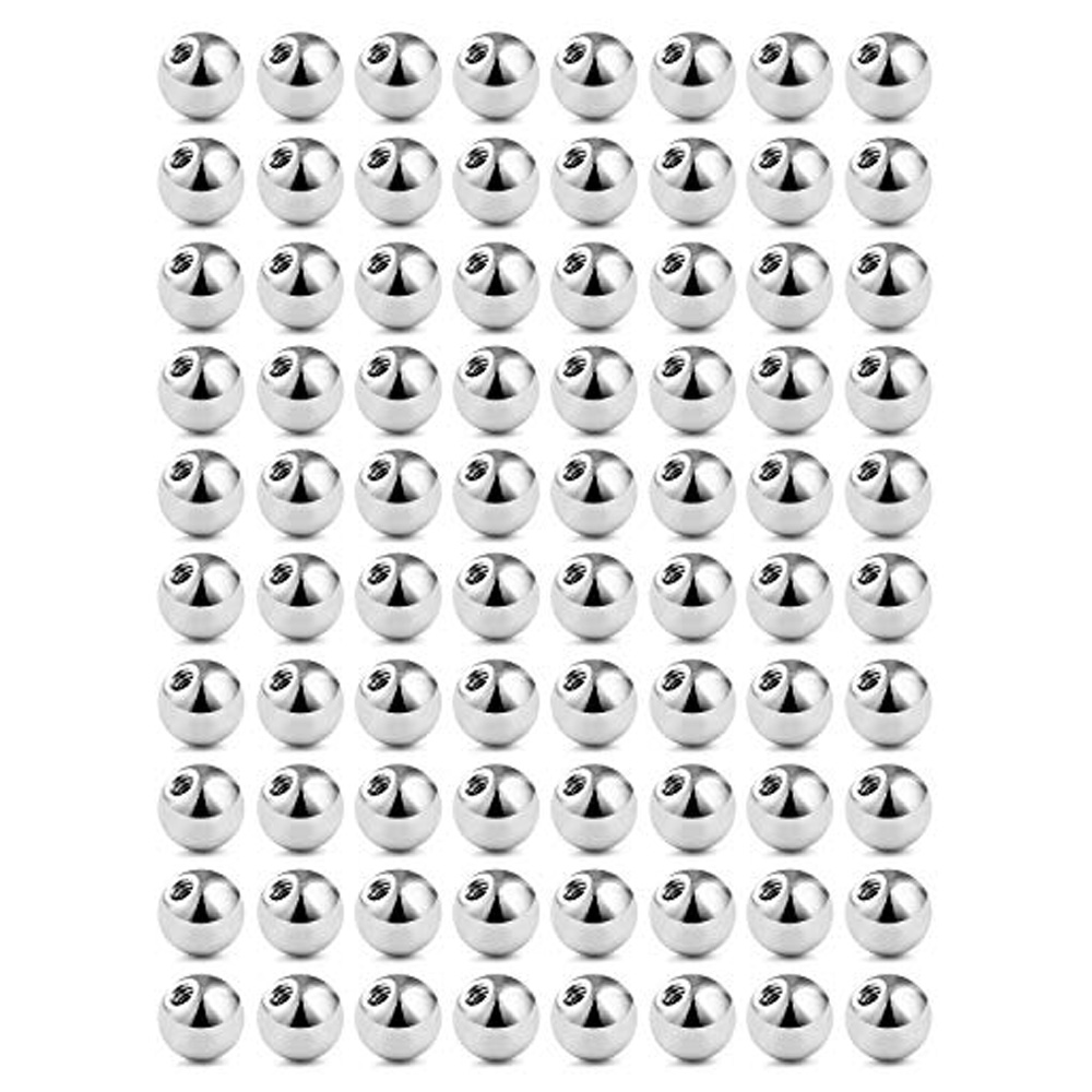 WKOUD 60PCS 14G 16G 3-5mm 316L - Body Jewelry Replacement Ball recension och pris