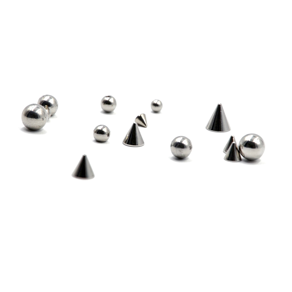 100pcs/lot Steel 14G 16G Nose  - Body Jewelry Replacement Ball recension och pris