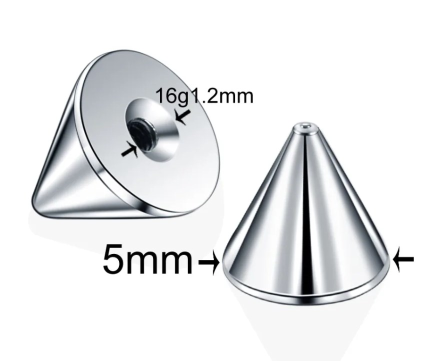 10pcs/lot 316L Stainless Steel - Body Jewelry Replacement Ball recension och pris