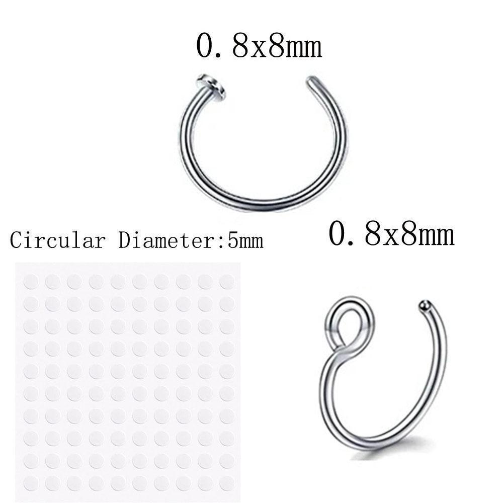 1-157Pcs Set Fake Eyebrow Ring - Body Jewelry Replacement Ball recension och pris