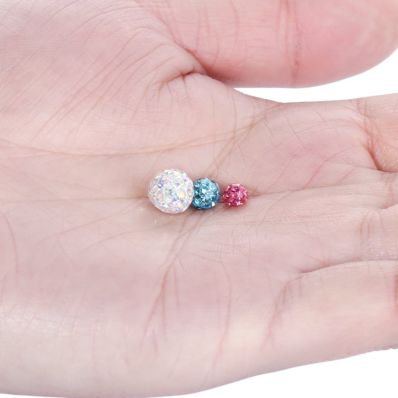 2 Pcs 14G 16G Surgical Stainle - Body Jewelry Replacement Ball recension och pris