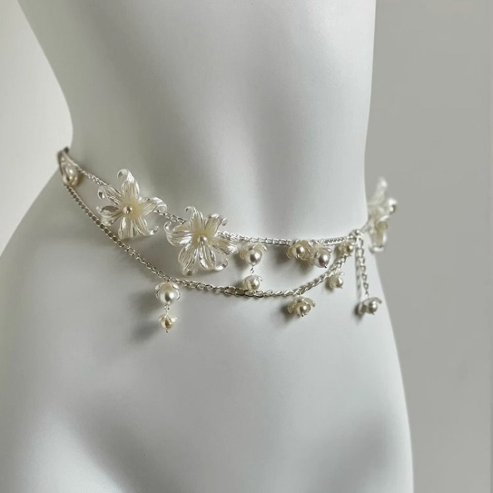 Fashion Elegant Pearl Waist Ch - Body Jewelry For Women recension och pris