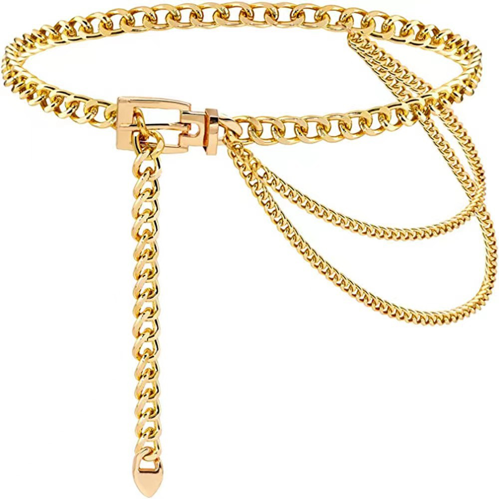 Punk Waist Chain Metal Belt La - Body Jewelry For Women recension och pris